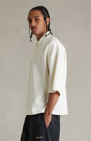 Ivory Signature &rsquo;90s Cropped Polo Shirt image number 3
