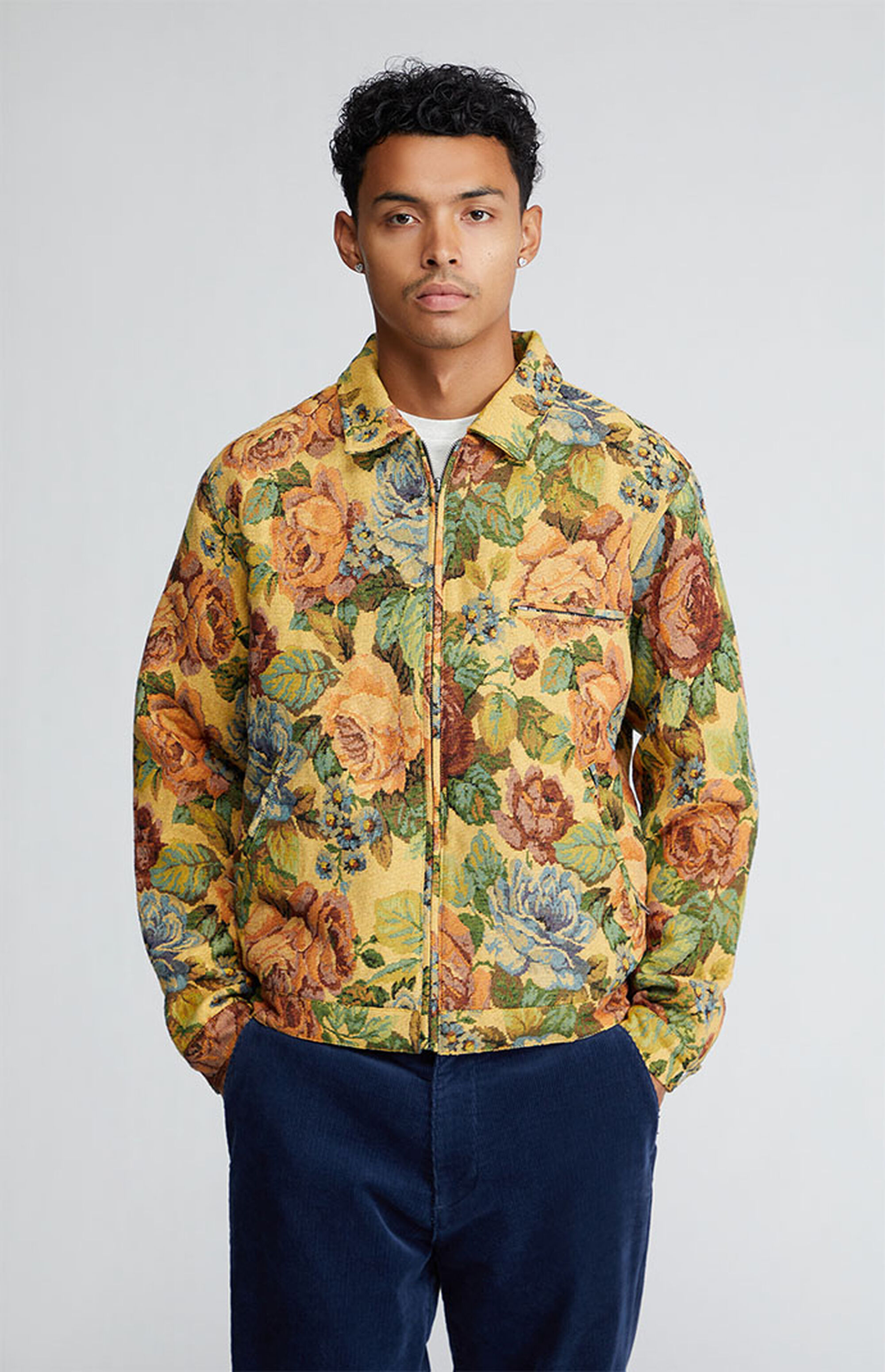 Pacsun Jacquard Floral Gas Jacket | Pacsun
