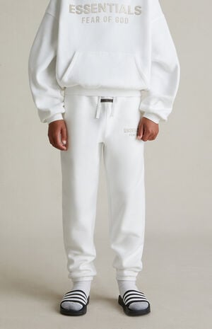 Kids Cloud White Classic Sweatpants image number 3