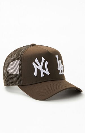 NY LA 9Forty Trucker Hat