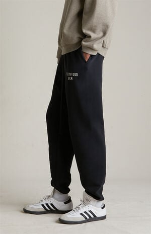 Black Heavy Fleece Sweatpants image number 4