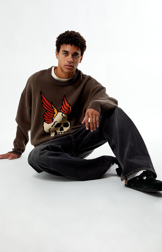 Pacsun Skull Knit Sweater