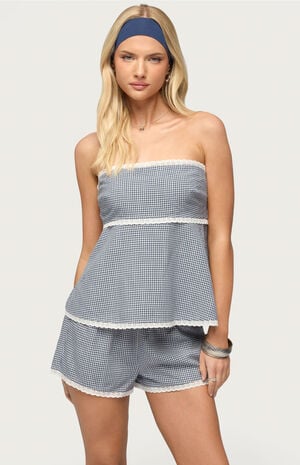 Ellie Lacey Ginghman Strapless Top image number 1