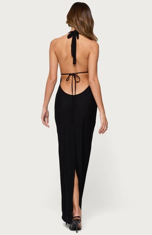Laretta Cowl Neck Backless Maxi Dress image number 3