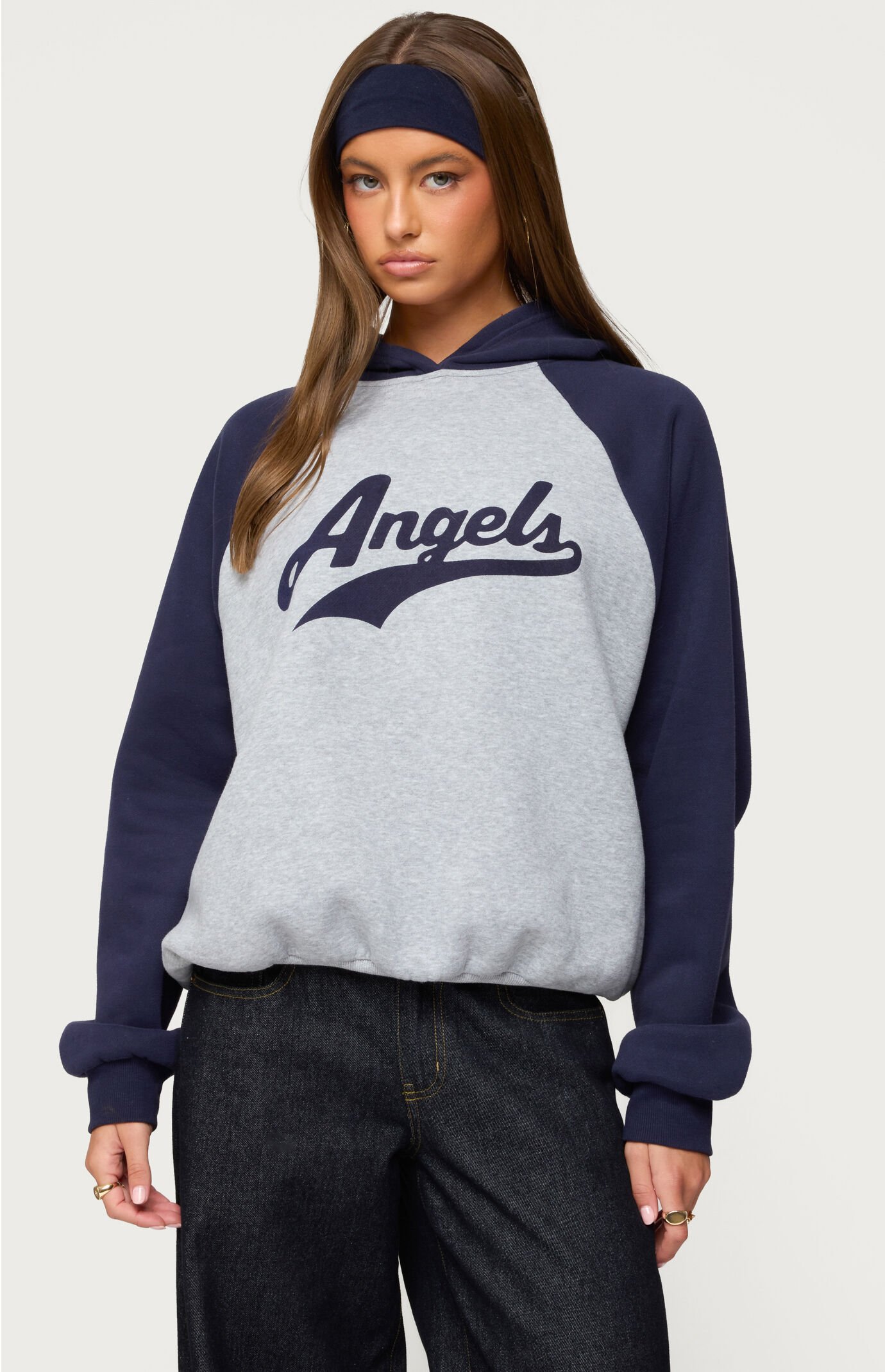 Edikted Angels Raglan Oversized Hoodie