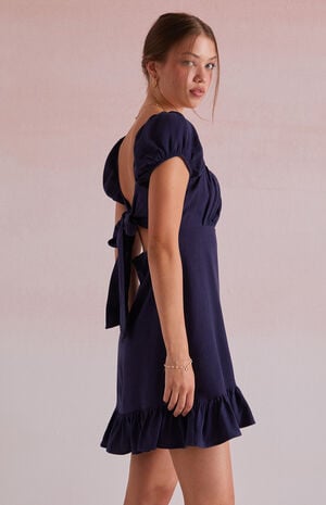 Camille Tie Back Mini Dress image number 3