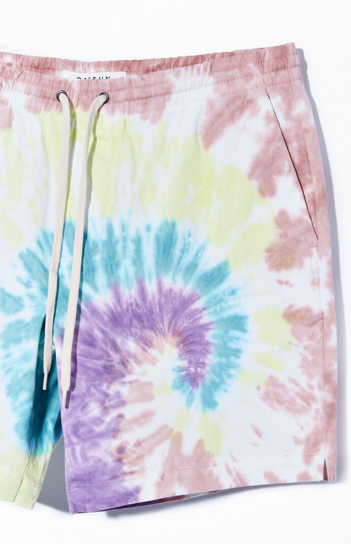 Tie-Dyed Volley Sweatshorts