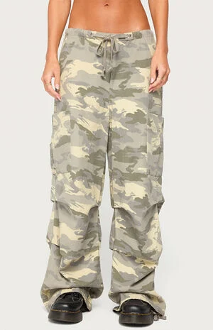 Emzi Baggy Cotton Cargo Pants image number 1