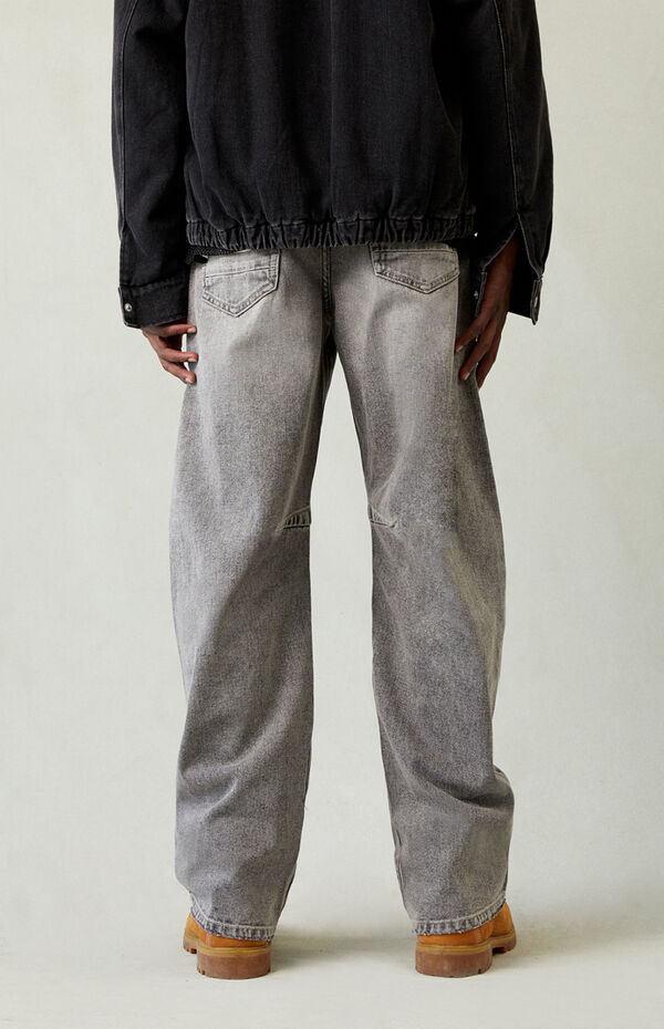Pacsun Mason Baggy Barrel Jeans Dark Gray