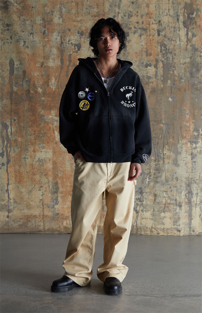 FORD Black Buckin Bronco Full Zip Hoodie | Pacsun
