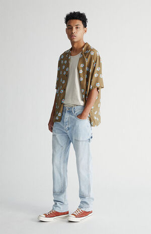 Eco Light Wash Straight Jeans image number 1