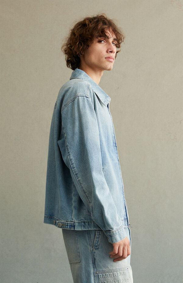 RARE DNM EDIT Light Indigo Embossed Gas Jacket | PacSun