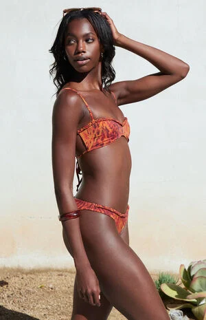 Brown Melea Braided Bralette Bikini Top image number 4