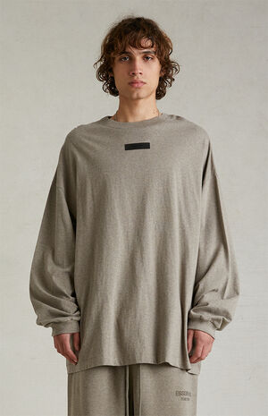 Heather Grey Long Sleeve T-Shirt image number 2