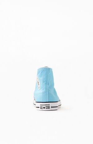 converse light blue with flowers