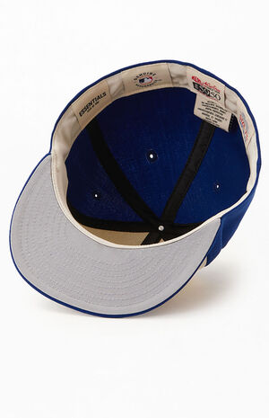 blue baseball fitted cap