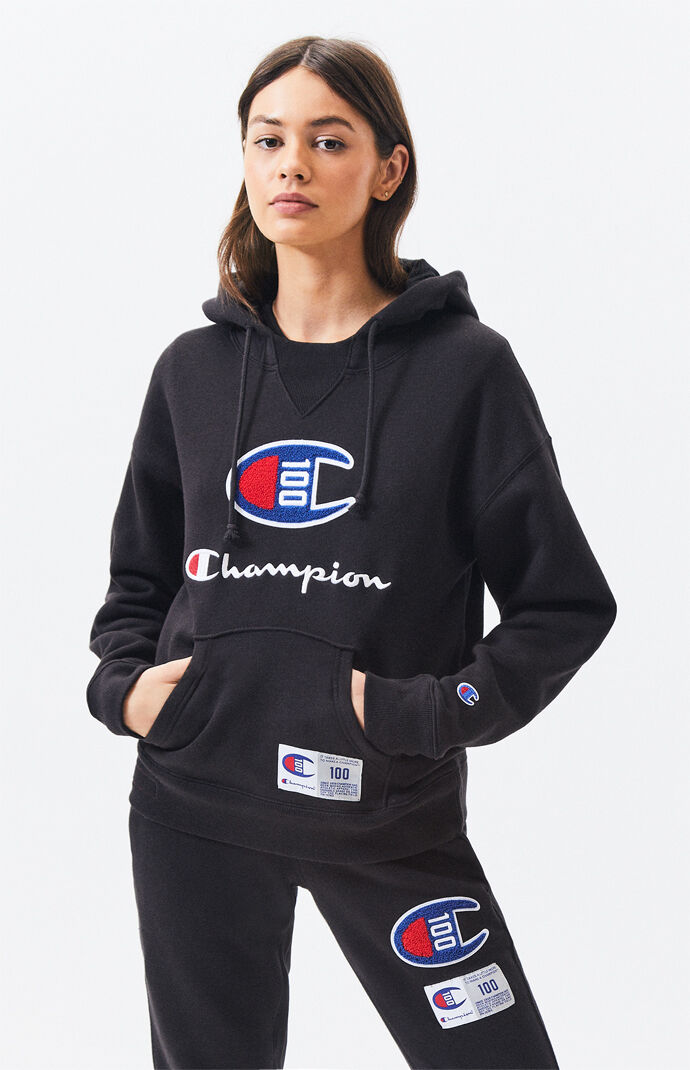 pacsun white champion hoodie