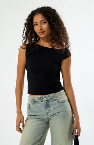 One Shoulder Sweater Top image number 1