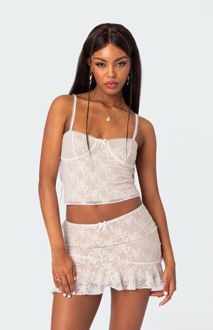 Maria Lace Cupped Tank Top image number 1