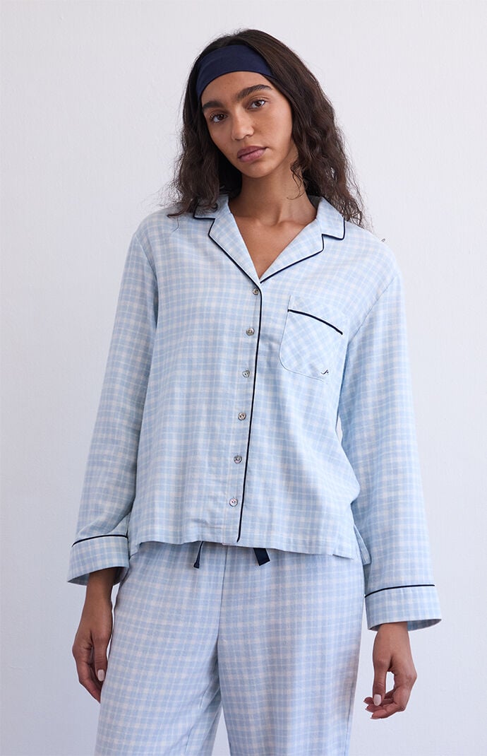 PS GOODNIGHT Flannel Long Sleeve Pajama Shirt