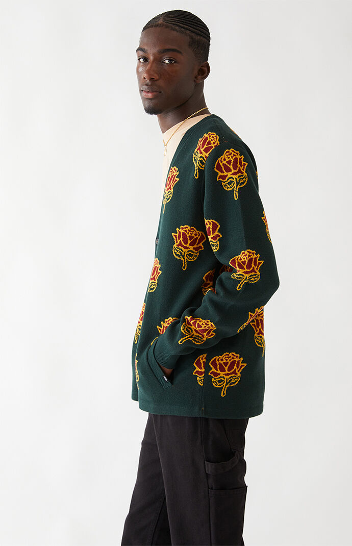 vans flower cardigan