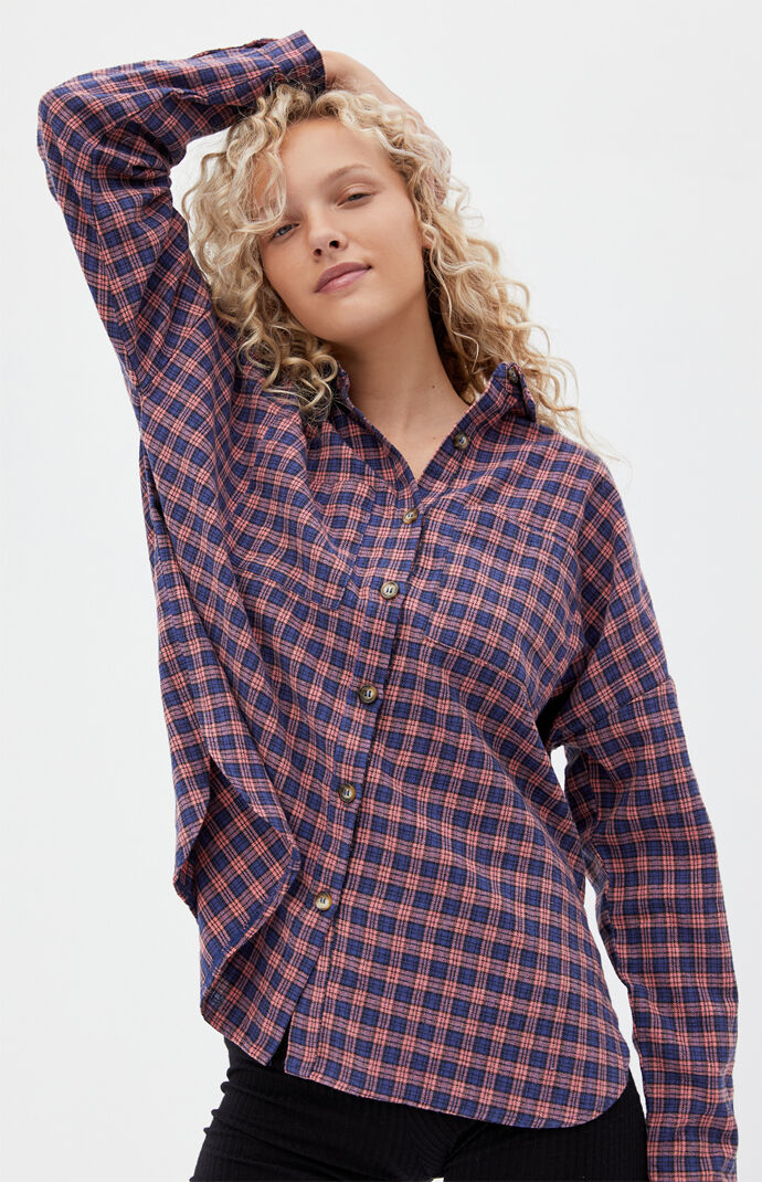 Oversized Boyfriend Flannel Shirt