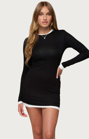 Norah Contrast Layered Mini Dress image number 1