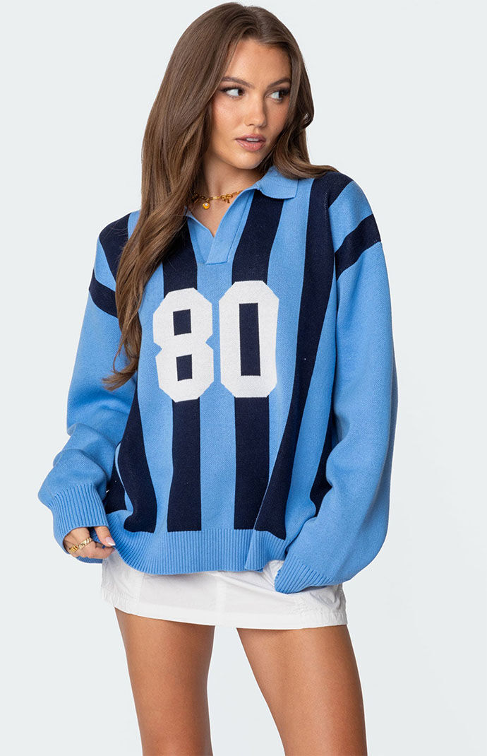 Edikted Larson Oversized Polo Sweater | PacSun Edikted Larson Oversized Polo Sweater | PacSun