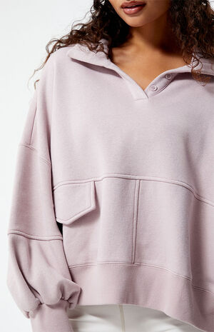 Margot Half Button Fleece Sweatshirt image number 2