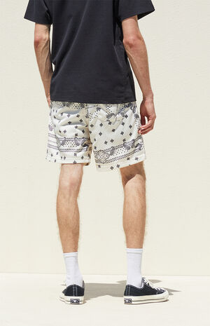 Mesh Paisley Shorts image number 5