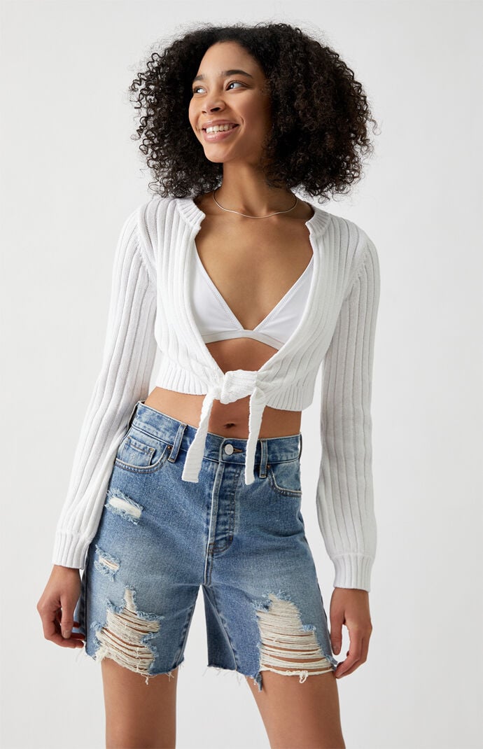 pacsun cropped cardigan