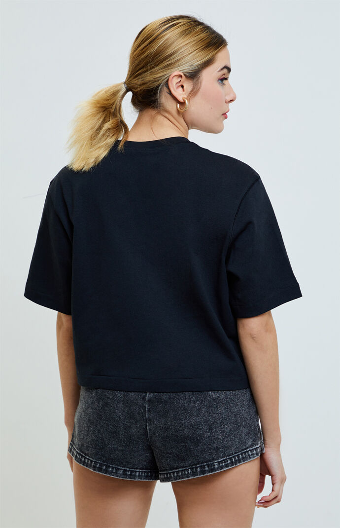 Gold Trefoil Cropped T-Shirt