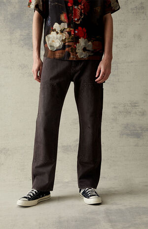 Eco Straight Brown Jeans image number 1