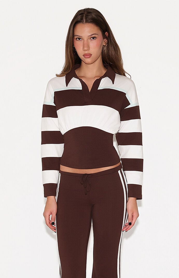 Tiger Mist Collins Rugby Long Sleeve Top