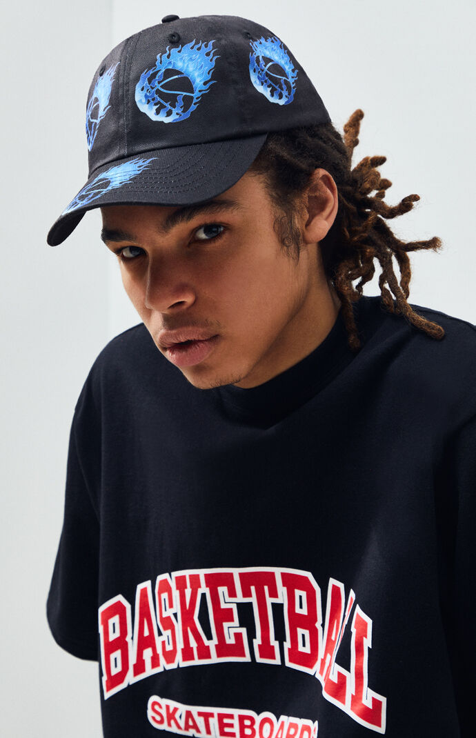 Flame Blue Strapback Dad Hat