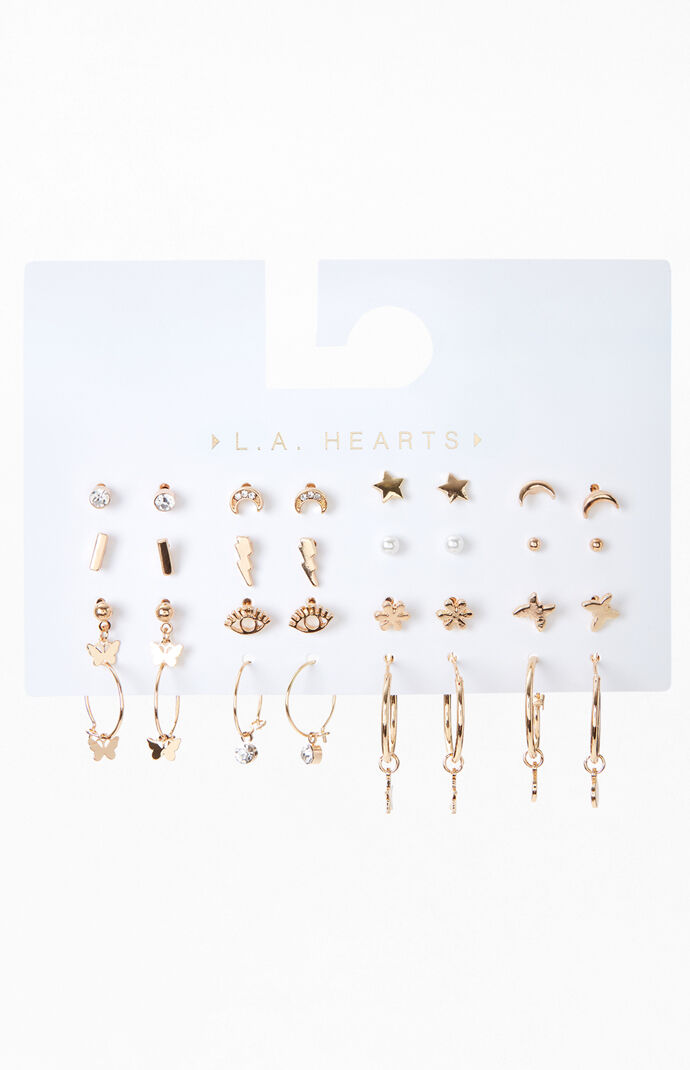 16 Pack Charmed Earrings