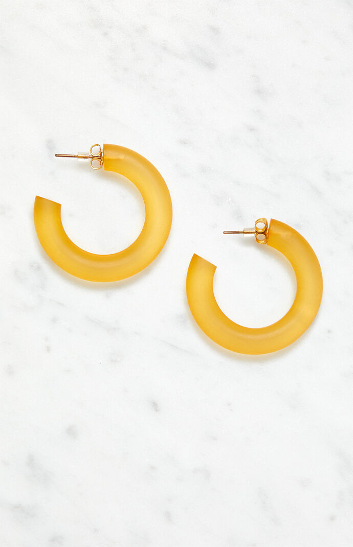 Gold Dia Hoop Earrings