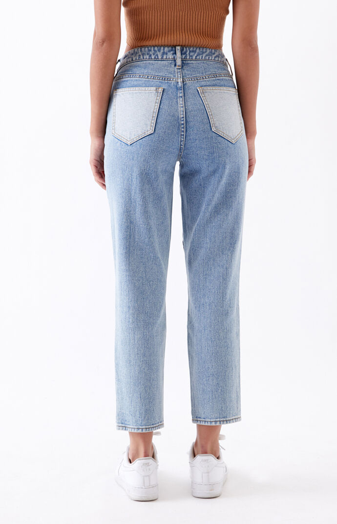 PacSun Patch On Blue Mom Jeans at PacSun.com