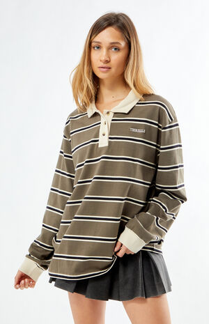 Logan Striped Rugby Long Sleeve Shirt image number 1