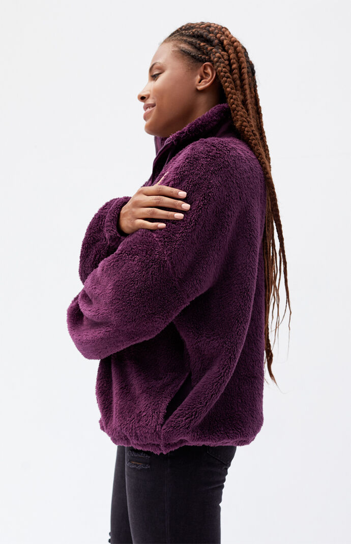 Celine Sherpa Full Zip Sweatshirt