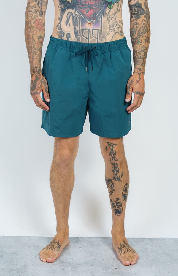 LOST Shimmer Atlantic Blue Swim Trunks