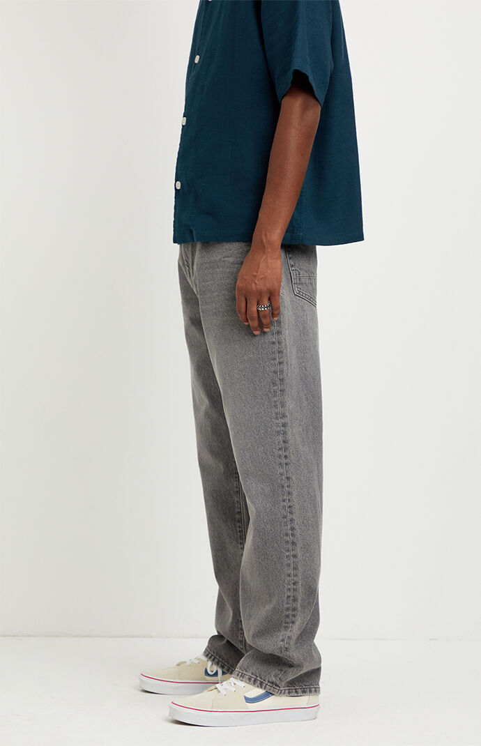 Pacsun Logan Relaxed Straight Jeans Gray