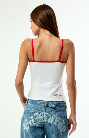 Retro Tiger Embroidered Tank Top image number 4