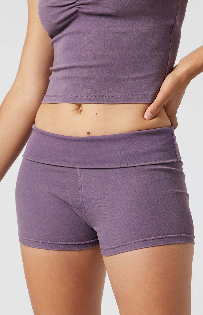 PAC 1980 Active Fold-Over Micro Biker Shorts