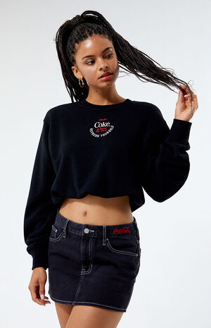 By PacSun Mid Rise Cola Dream Denim Mini Skirt image number 2