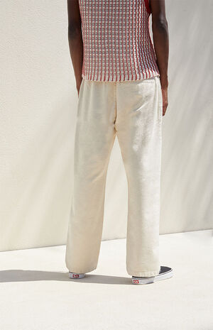 Eco Cream Linen Trousers image number 4