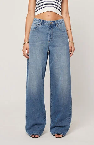 Medium Blue 95 Paloma Low Rise Baggy Jeans image number 1