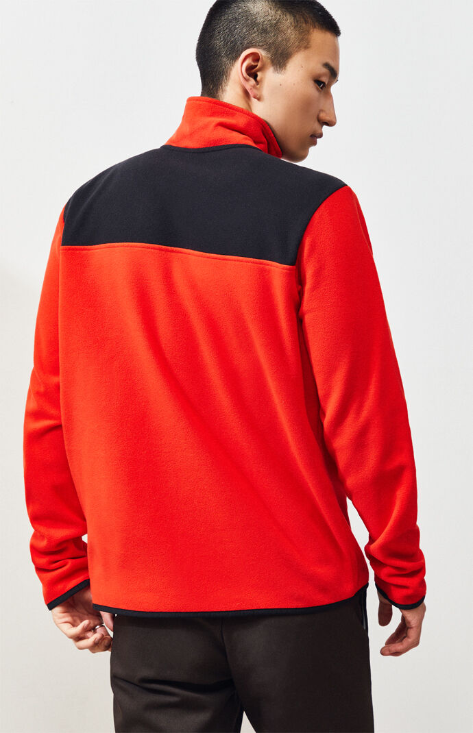 Red Glacier Snap-Neck Pullover