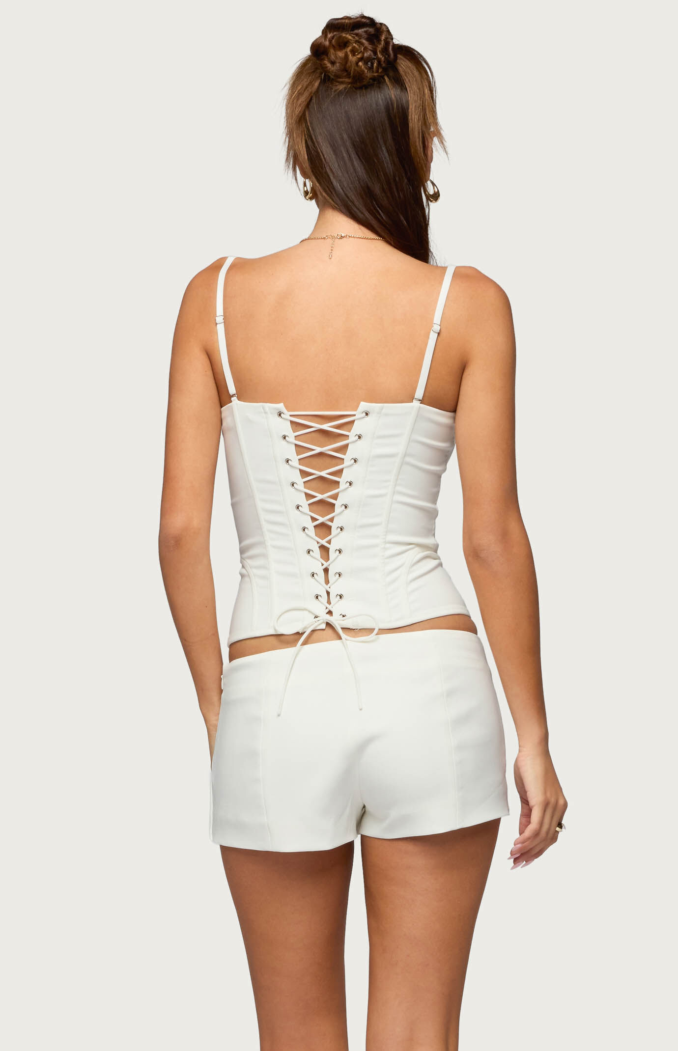 Edikted Alixa Pleated Detachable Straps Corset