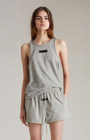 Women's Dark Heather Oatmeal Tank Top image number 2